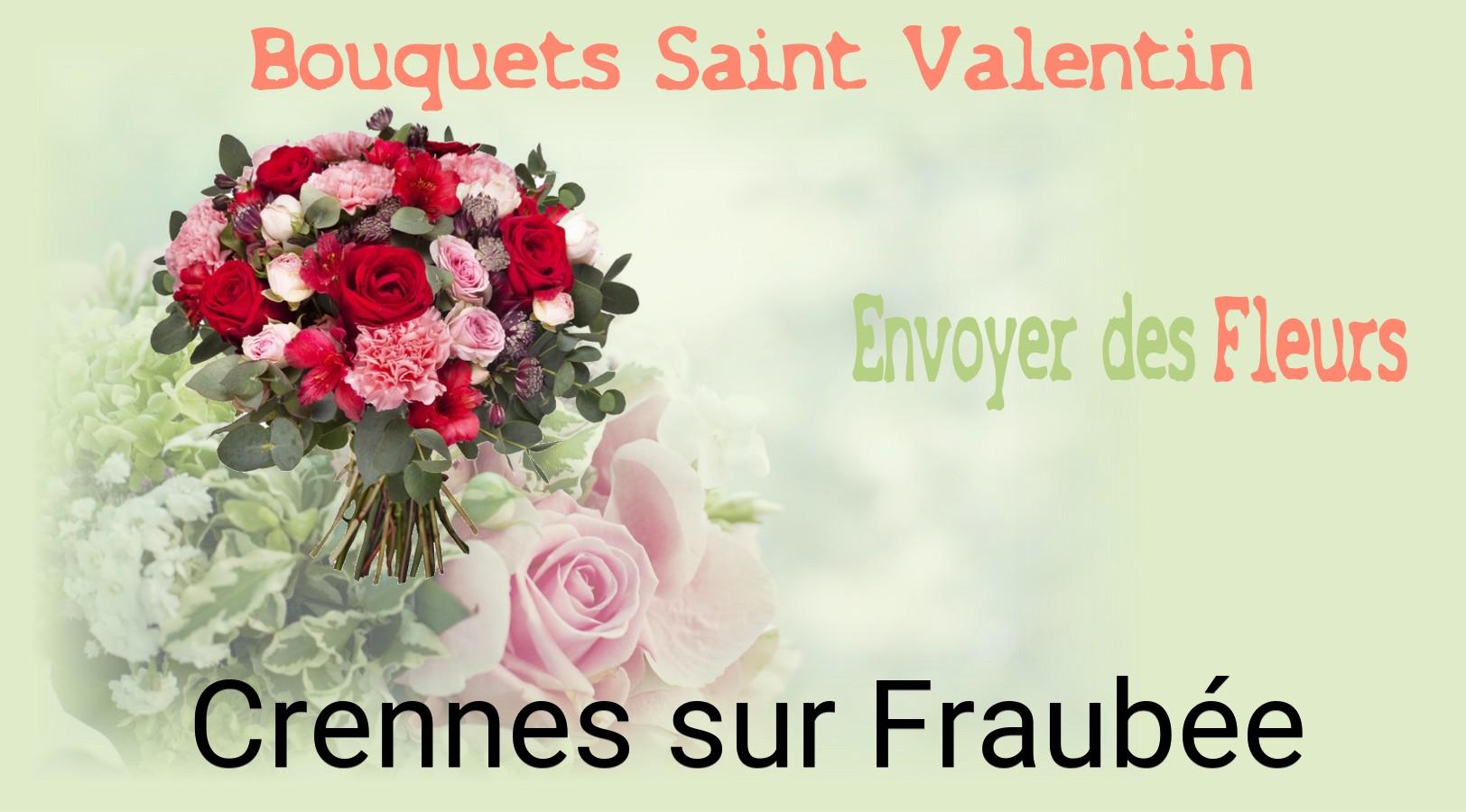 Roses de Saint-Valentin livrées à Crennes-sur-Fraubée